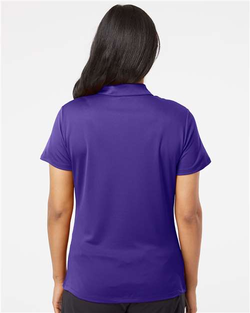 adidas A231 Women's Performance Polo - Collegiate Purple - OnModelBack