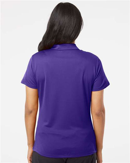 adidas A231 Women's Performance Polo - Collegiate Purple - OnModelBack