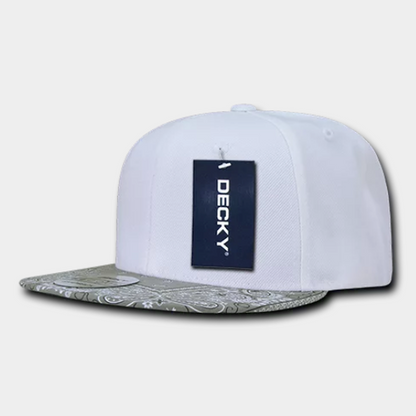 Decky-1093-6 Panel High Profile Structured Bandanna Bill Snapback