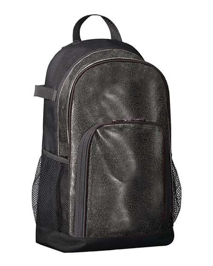 Augusta Sportswear 1106 All Out Glitter Backpack - Black Glitter/ Black - Side