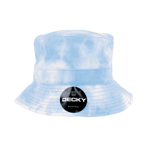 Decky-7961-Tie Dye Bucket Hat - Light Blue