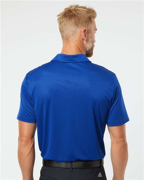 adidas A324 Men's 3-Stripes Chest Polo - Collegiate Royal/ Grey Three - OnModelBack