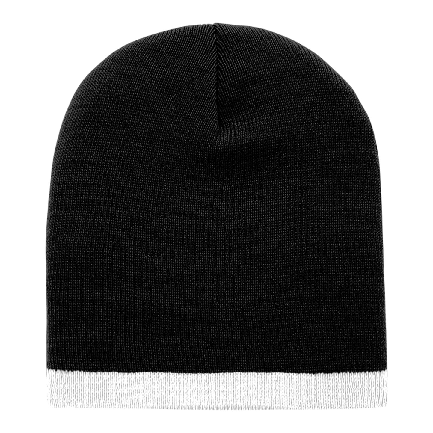 Acrylic/Polyester Striped Short Beanie – Decky 8007