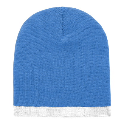 Acrylic/Polyester Striped Short Beanie – Decky 8007