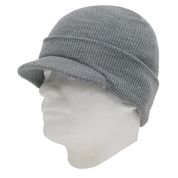 Decky-8009-Acrylic/Polyester HybriCap - Heather Grey