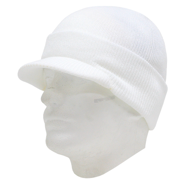Decky-8009-Acrylic/Polyester HybriCap - White
