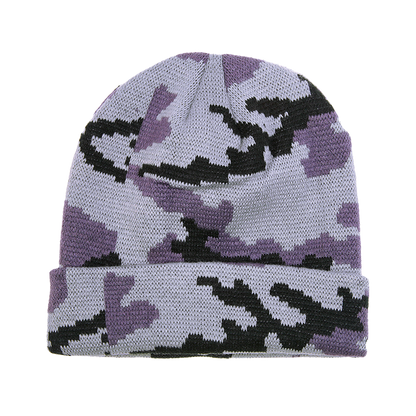 Camo Long Beanie – Adjustable Winter Knit Cap | 8030