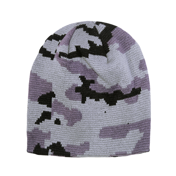 Camo Short Beanie – Camouflage Winter Cap - Urban