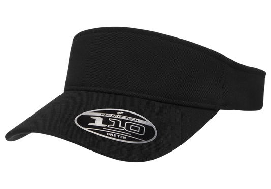 Flexfit 110 Cool & Dry Performance Visor, One Size | 8110-BK-ONE