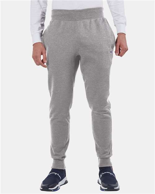 Champion RW25 Unisex Reverse Weave® Joggers - Oxford Grey - OnModelFront