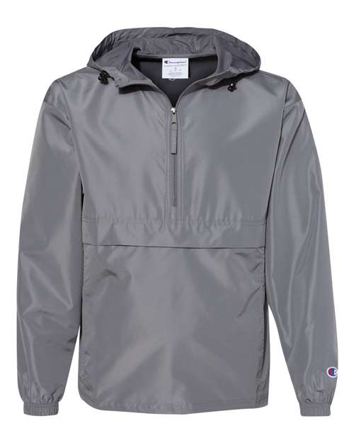 Champion CO200 Unisex Packable Anorak Jacket - Graphite - Front