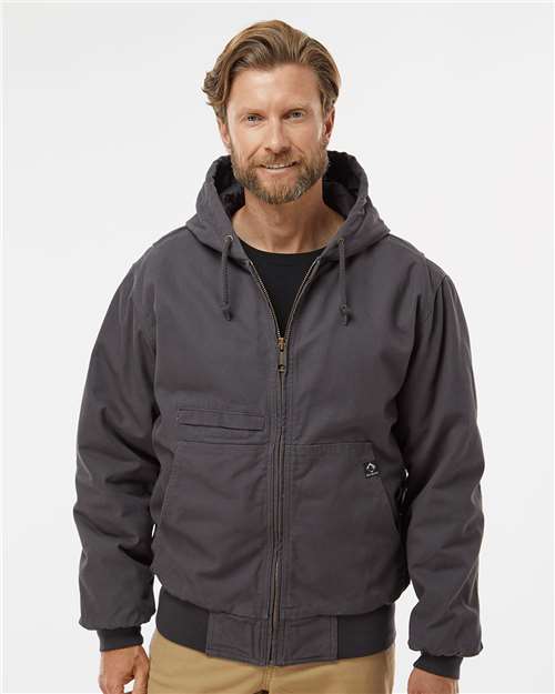 DRI DUCK 5034 Men's Laramie Power Move Jacket - Charcoal - OnModelFront