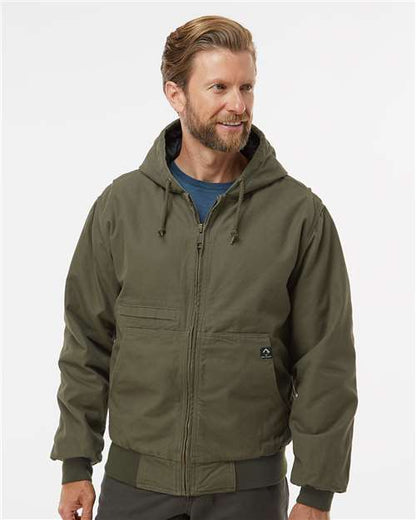 DRI DUCK 5034 Men's Laramie Power Move Jacket - Olive - OnModelFront
