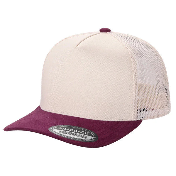 TCMS - TC MESH BACK & SUEDE BILLS - TAN/WINE