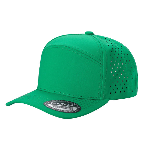 Premium 6WP - 6 Panel Laser Vented Hat - K.green