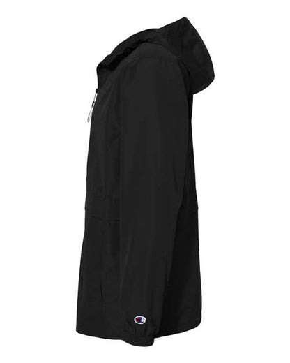 Champion CO125 Unisex Full-Zip Anorak Jacket - Black - DirectSide