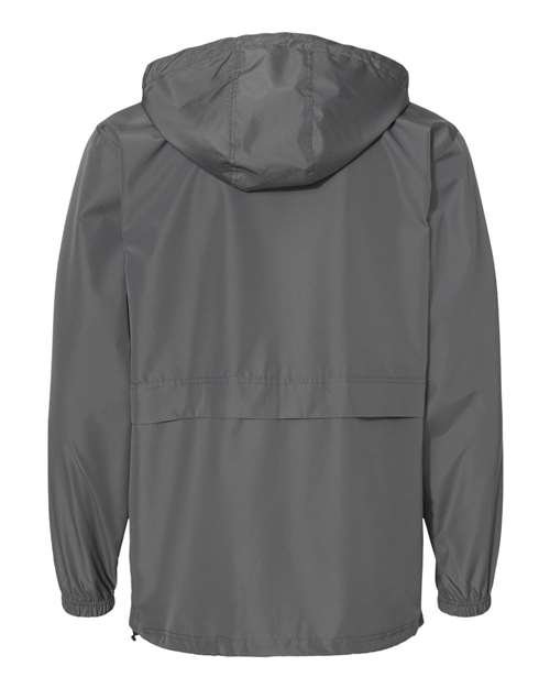 Champion CO125 Unisex Full-Zip Anorak Jacket - Graphite - Back