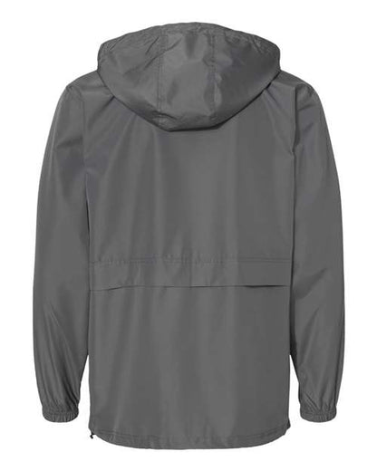 Champion CO125 Unisex Full-Zip Anorak Jacket - Graphite - Back