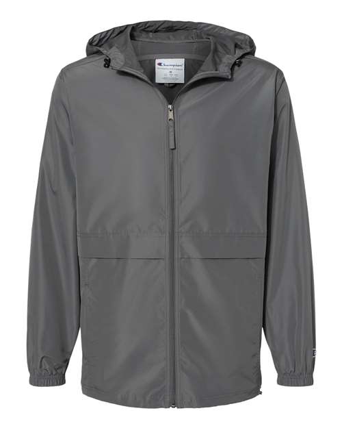 Champion CO125 Unisex Full-Zip Anorak Jacket - Graphite - Front