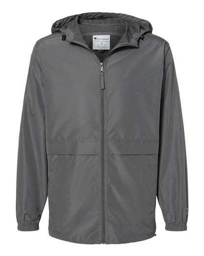 Champion CO125 Unisex Full-Zip Anorak Jacket - Graphite - Front