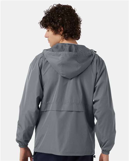 Champion CO125 Unisex Full-Zip Anorak Jacket - Graphite - OnModelBack