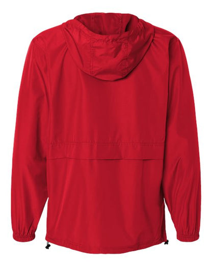 Champion CO125 Unisex Full-Zip Anorak Jacket - Scarlet - Back