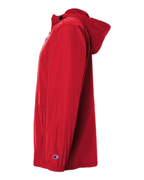 Champion CO125 Unisex Full-Zip Anorak Jacket - Scarlet - DirectSide