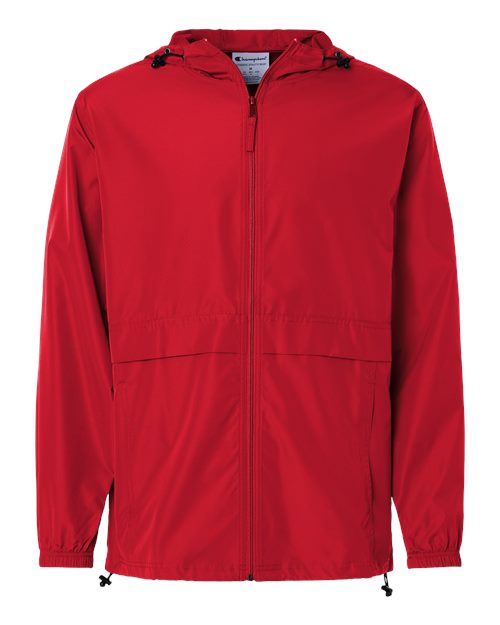 Champion CO125 Unisex Full-Zip Anorak Jacket - Scarlet - Front