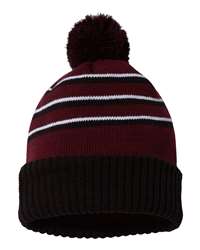 Richardson 134 Pom Cuffed Beanie, 12" Knit, One Size