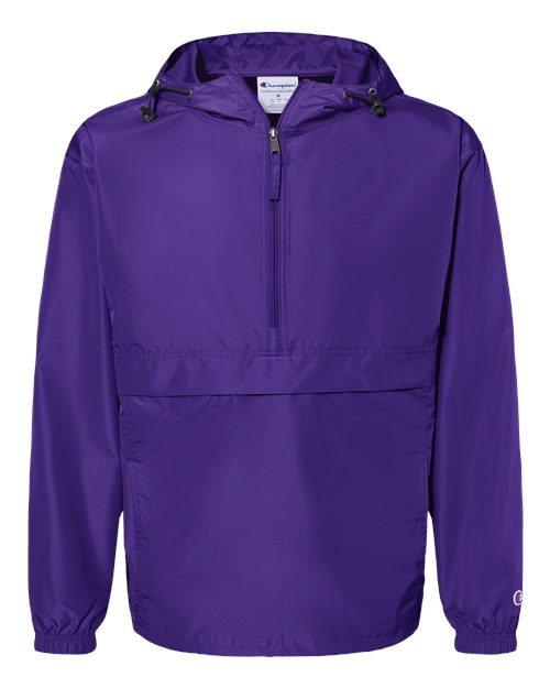 Champion CO200 Unisex Packable Anorak Jacket - Purple - Front