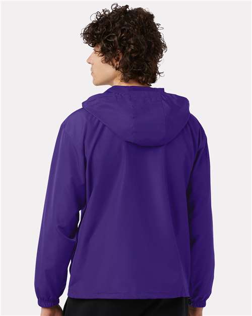 Champion CO200 Unisex Packable Anorak Jacket - Purple - OnModelBack