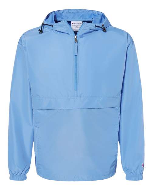 Champion CO200 Unisex Packable Anorak Jacket - Light Blue - Front