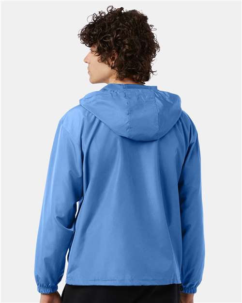 Champion CO200 Unisex Packable Anorak Jacket - Light Blue - OnModelBack