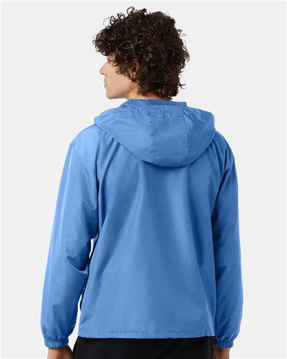Champion CO200 Unisex Packable Anorak Jacket - Light Blue - OnModelBack