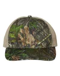 Richardson 111P Garment Washed Printed Trucker Cap, Snapback