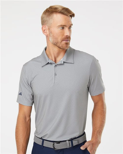 adidas A498 Men's Ultimate365 Diamond Dot Print Polo - style view