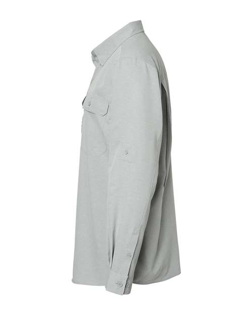DRI DUCK 4441 Men's Crossroad Woven Shirt - Grey - DirectSide