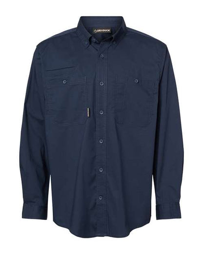 DRI DUCK 4450 Men's Craftsman Woven Shirt - Deep Blue - Front