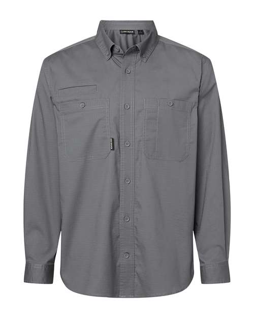 DRI DUCK 4450 Men's Craftsman Woven Shirt - Gunmetal - Front