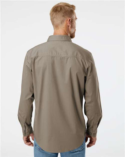 DRI DUCK 4450 Men's Craftsman Woven Shirt - Rope - OnModelBack