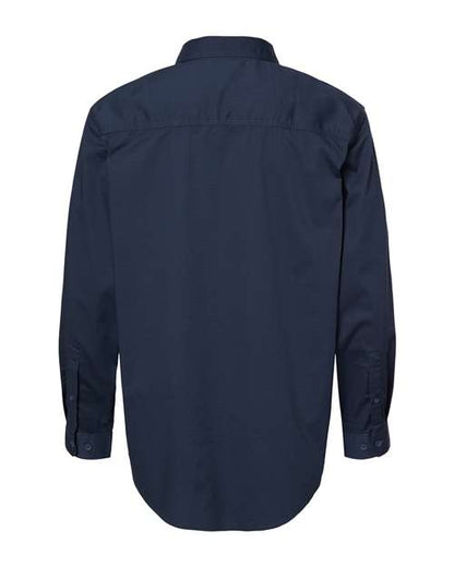 DRI DUCK 4450T Men's Craftsman Woven Shirt - Deep Blue - Back