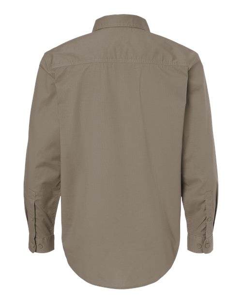DRI DUCK 4450T Men's Craftsman Woven Shirt - Rope - Back
