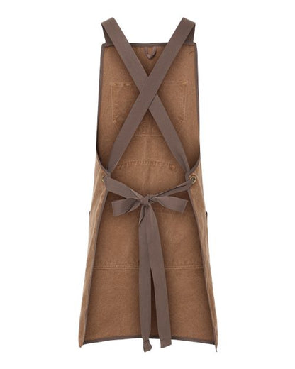 DRI DUCK 1500 Workman's Apron - Field Khaki/ Tobacco - Back