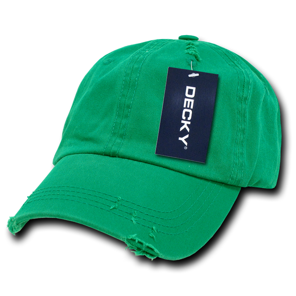 Decky-959-6 Panel Low Profile Relaxed Vintage Dad Hat - Kelly