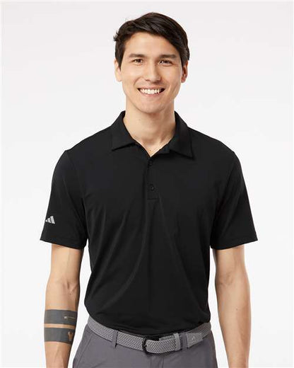 adidas A514 Men's Ultimate365 Solid Polo - Black - OnModelFront