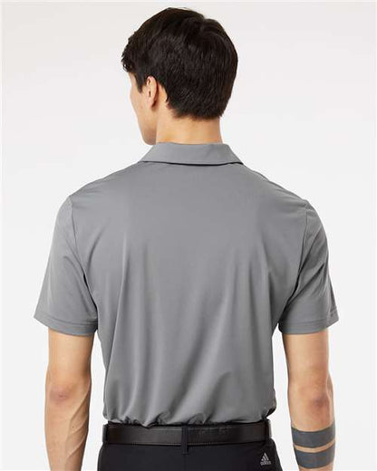 adidas A514 Men's Ultimate365 Solid Polo - Grey Three - OnModelBack