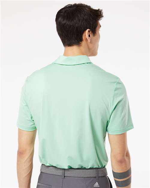 adidas A514 Men's Ultimate365 Solid Polo - Clear Mint - OnModelBack