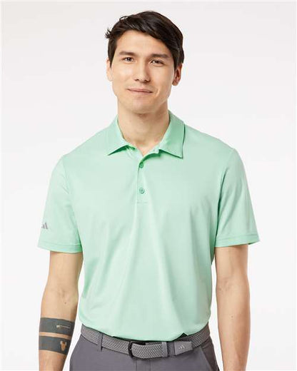 adidas A514 Men's Ultimate365 Solid Polo - Clear Mint - OnModelFront