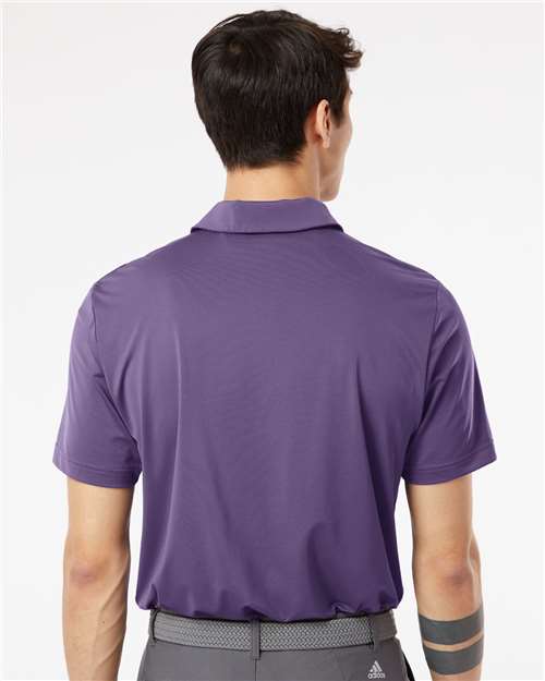 adidas A514 Men's Ultimate365 Solid Polo - Tech Purple - OnModelBack