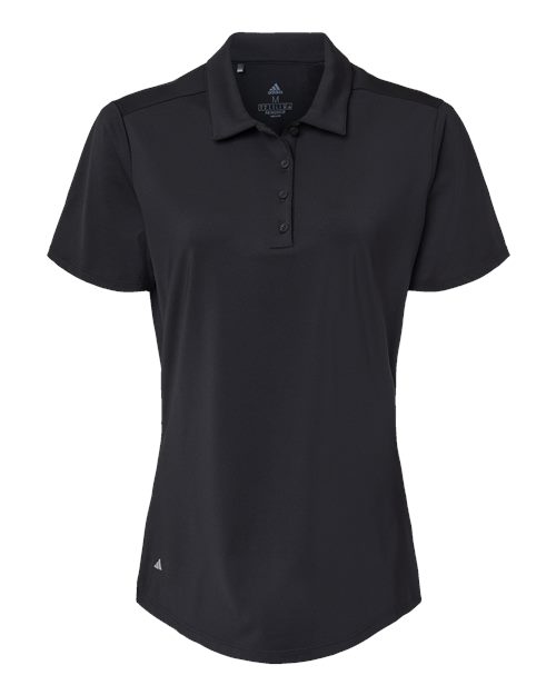 adidas A515 Women's Ultimate365 Solid Polo - Black - Front